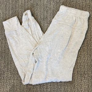 Heathered gray joggers